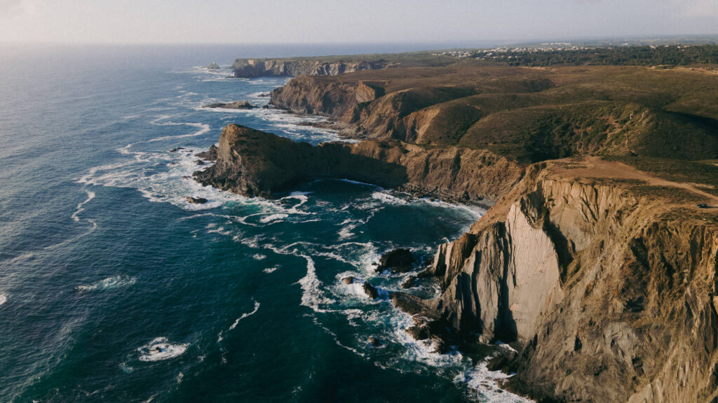 The ocean views along the Rota Vicentina in aljezur portugal