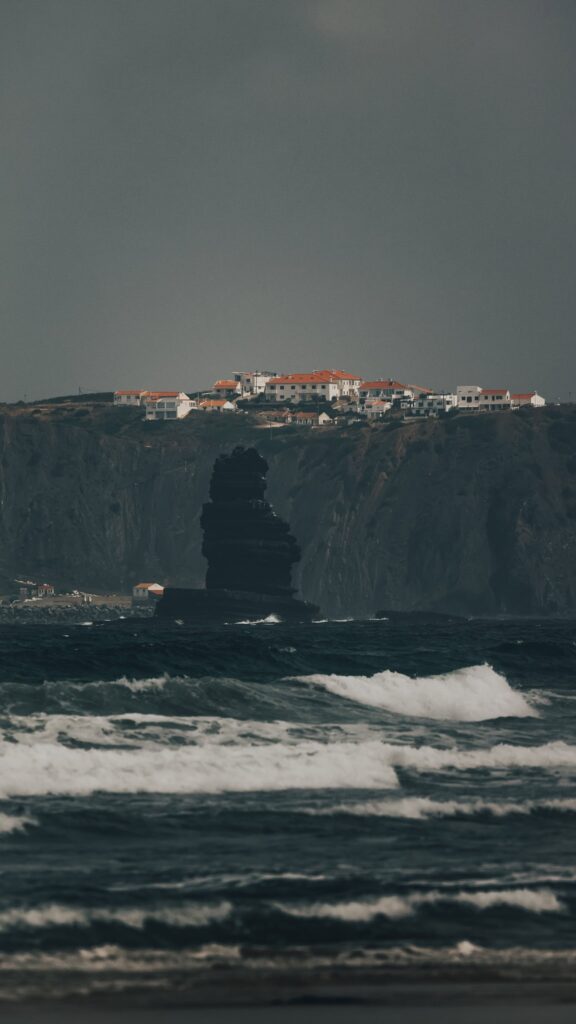 The needle rock seen from Praia do Canal in Aljezur